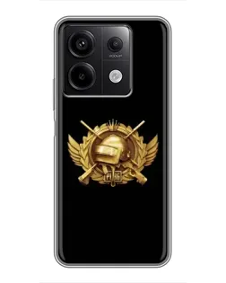 Чехол для Xiaomi Redmi Note 13 (5G) с картинкой «PUBG — оранжевый градиент» Чехол для Xiaomi Redmi Note 13 (5G) с картинкой «PUBG — оранжевый градиент»