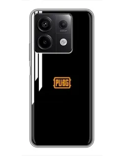 Чехол для Xiaomi Redmi Note 13 (5G) с картинкой «PUBG — вертикальные линии» Чехол для Xiaomi Redmi Note 13 (5G) с картинкой «PUBG — вертикальные линии»