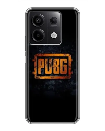 Чехол для Xiaomi Redmi Note 13 (5G) с картинкой «PUBG — золотой логотип»