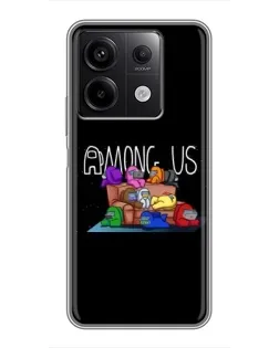 Чехол для Xiaomi Redmi Note 13 (5G) с картинкой «Логотип Among Us» Чехол для Xiaomi Redmi Note 13 (5G) с картинкой «Логотип Among Us»