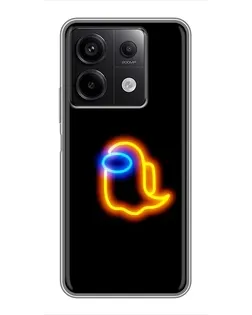 Чехол для Xiaomi Redmi Note 13 (5G) с картинкой «Among Us неоновое сияние» Чехол для Xiaomi Redmi Note 13 (5G) с картинкой «Among Us неоновое сияние»