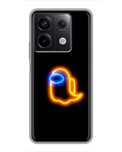 Чехол для Xiaomi Redmi Note 13 (5G) с картинкой «Among Us неоновое сияние»
