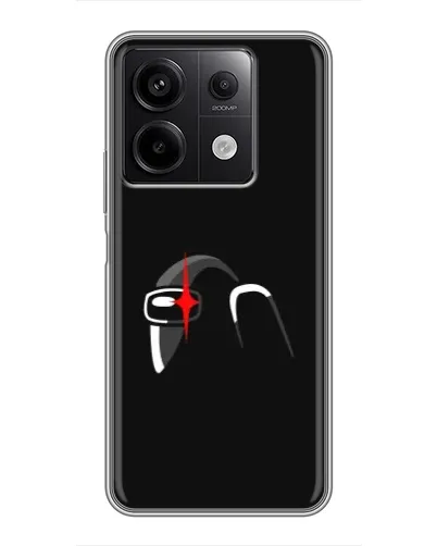 Чехол для Xiaomi Redmi Note 13 (5G) с картинкой «Among Us шлем»