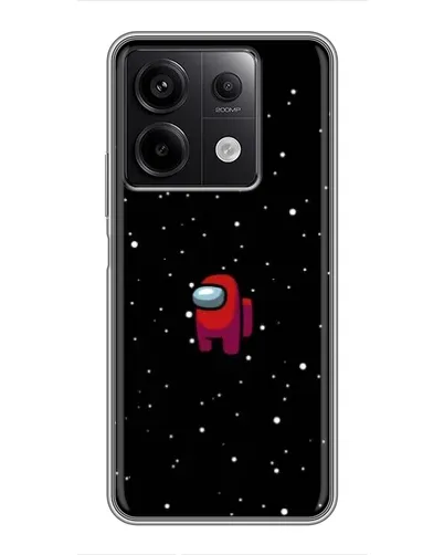 Чехол для Xiaomi Redmi Note 13 (5G) с картинкой «Красный Among Us»