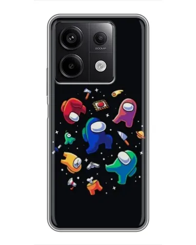 Чехол для Xiaomi Redmi Note 13 (5G) с картинкой «Among Us космос»