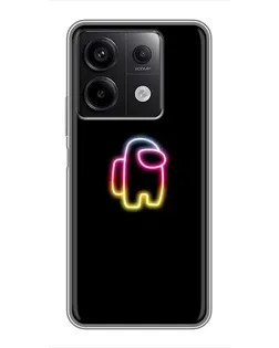Чехол для Xiaomi Redmi Note 13 (5G) с картинкой «Among Us градиент»