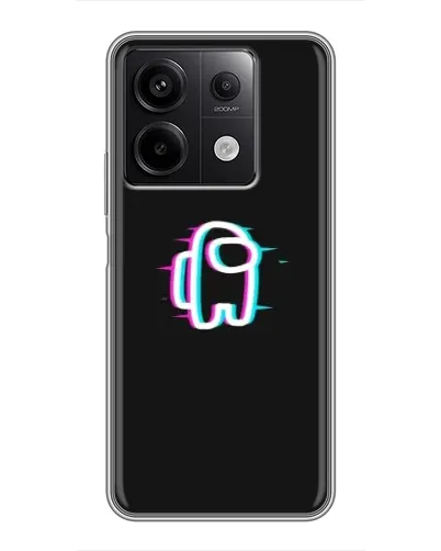 Чехол для Xiaomi Redmi Note 13 (5G) с картинкой «Among Us неон»