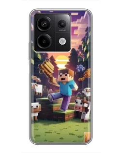 Чехол для Xiaomi Redmi Note 13 (5G) с картинкой «Стив на ферме» Чехол для Xiaomi Redmi Note 13 (5G) с картинкой «Стив на ферме»
