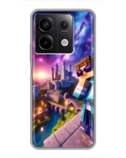 Чехол для Xiaomi Redmi Note 13 (5G) с картинкой «Стив и космос»