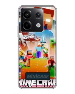 Чехол для Xiaomi Redmi Note 13 (5G) с картинкой «Minecraft герои игры» Чехол для Xiaomi Redmi Note 13 (5G) с картинкой «Minecraft герои игры»