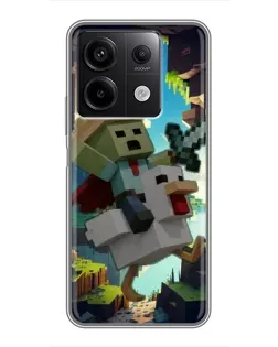 Чехол для Xiaomi Redmi Note 13 (5G) с картинкой «Стив и гусь» Чехол для Xiaomi Redmi Note 13 (5G) с картинкой «Стив и гусь»