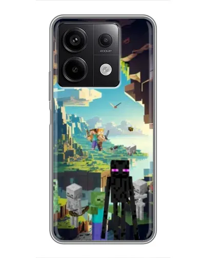 Чехол для Xiaomi Redmi Note 13 (5G) с картинкой «Эндермен в лесу»