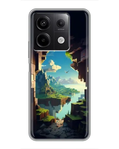 Чехол для Xiaomi Redmi Note 13 (5G) с картинкой «Вид из пещеры»