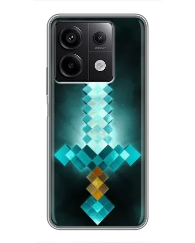 Чехол для Xiaomi Redmi Note 13 (5G) с картинкой «Алмазный меч неон»