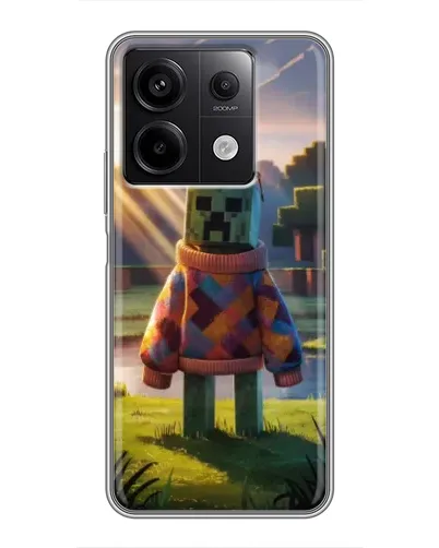 Чехол для Xiaomi Redmi Note 13 (5G) с картинкой «Крипер в свитере»