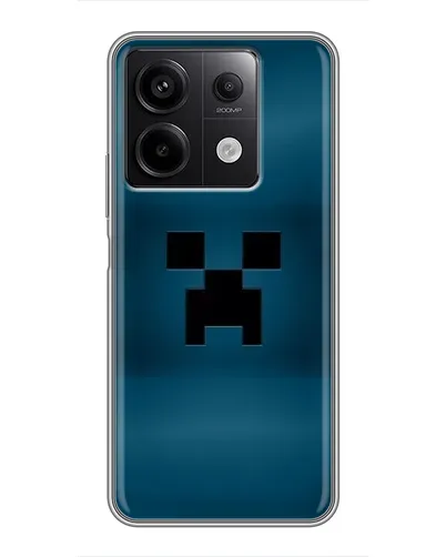 Чехол для Xiaomi Redmi Note 13 (5G) с картинкой «Крипер текстура»