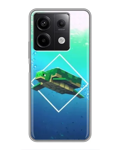 Чехол для Xiaomi Redmi Note 13 (5G) с картинкой «Черепаха Minecraft»