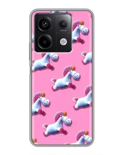 Чехол для Xiaomi Redmi Note 13 (5G) с картинкой «Единороги на розовом» Чехол для Xiaomi Redmi Note 13 (5G) с картинкой «Единороги на розовом»