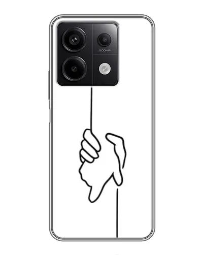 Чехол для Xiaomi Redmi Note 13 (5G) с картинкой «Рука держит»
