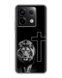 Чехол для Xiaomi Redmi Note 13 (5G) с картинкой «Лев и Крест» Чехол для Xiaomi Redmi Note 13 (5G) с картинкой «Лев и Крест»