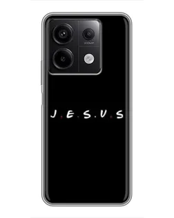 Чехол для Xiaomi Redmi Note 13 (5G) с картинкой «Точки веры J.E.S.U.S.»