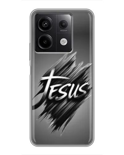 Чехол для Xiaomi Redmi Note 13 (5G) с картинкой «Надпись Jesus Graffiti»