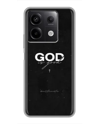 Чехол для Xiaomi Redmi Note 13 (5G) с картинкой «GOD — Бог над всем»