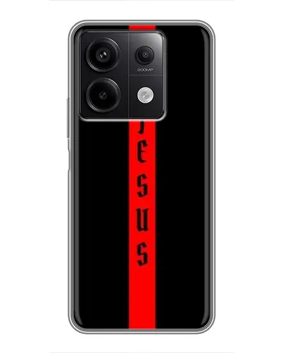Чехол для Xiaomi Redmi Note 13 (5G) с картинкой «Красная линия веры»