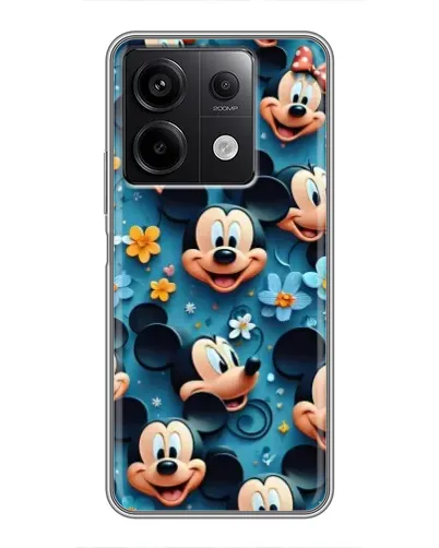 Чехол для Xiaomi Redmi Note 13 (5G) с картинкой «Паттерн Микки и Минни»