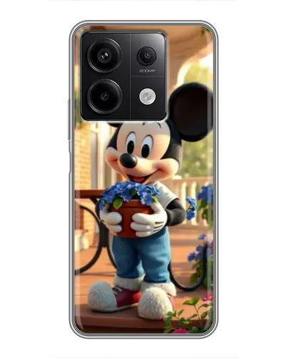 Чехол для Xiaomi Redmi Note 13 (5G) с картинкой «Микки садовод»