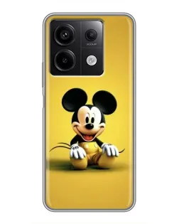Чехол для Xiaomi Redmi Note 13 (5G) с картинкой «Микки на желтом»