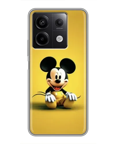 Чехол для Xiaomi Redmi Note 13 (5G) с картинкой «Микки на желтом»