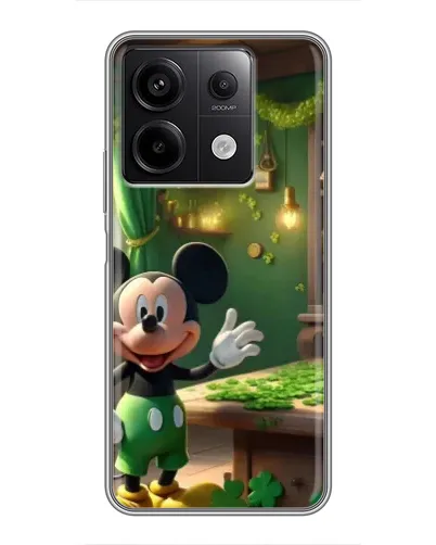 Чехол для Xiaomi Redmi Note 13 (5G) с картинкой «Микки в мастерской»