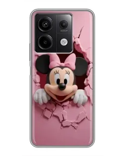 Чехол для Xiaomi Redmi Note 13 (5G) с картинкой «Минни сквозь стену»