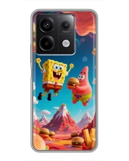 Чехол для Xiaomi Redmi Note 13 (5G) с картинкой «Космический фастфуд» Чехол для Xiaomi Redmi Note 13 (5G) с картинкой «Космический фастфуд»