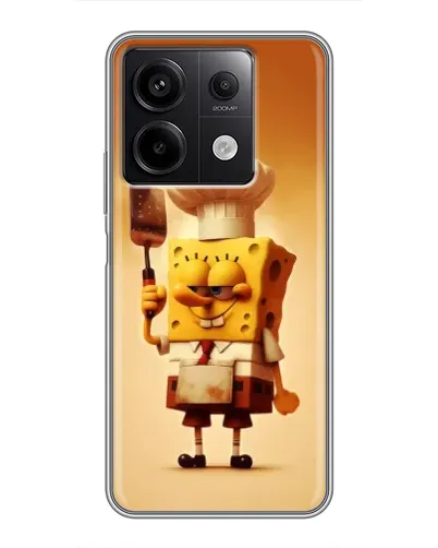 Чехол для Xiaomi Redmi Note 13 (5G) с картинкой «Губка Боб повар»
