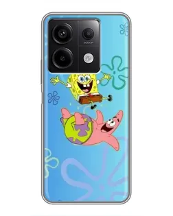 Чехол для Xiaomi Redmi Note 13 (5G) с картинкой «Спанч Боб и Патрик»