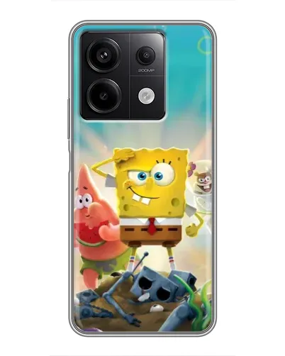 Чехол для Xiaomi Redmi Note 13 (5G) с картинкой «Спанч Боб победитель»
