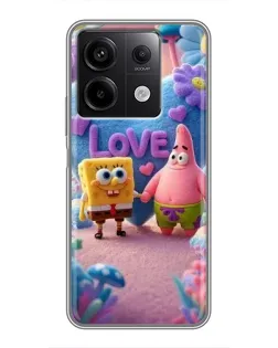 Чохол для Xiaomi Redmi Note 13 (5G) з картинкою «Губка Боб Патрік»