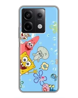 Чехол для Xiaomi Redmi Note 13 (5G) с картинкой «Веселые пузырьки»