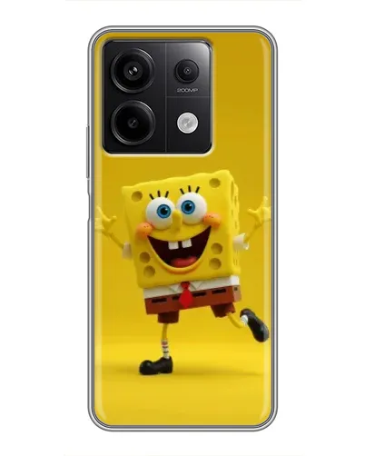 Чехол для Xiaomi Redmi Note 13 (5G) с картинкой «Позитивный Губка Боб»