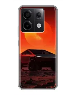 Чехол для Xiaomi Redmi Note 13 (5G) с картинкой «Cybertruck на Марсе» Чехол для Xiaomi Redmi Note 13 (5G) с картинкой «Cybertruck на Марсе»