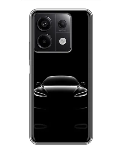 Чехол для Xiaomi Redmi Note 13 (5G) с картинкой «Силуэт Tesla Night»