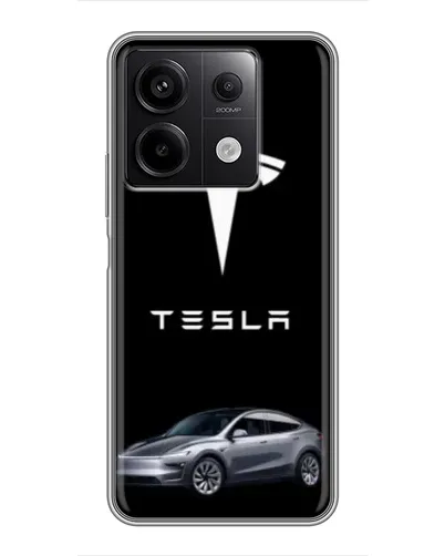 Чехол для Xiaomi Redmi Note 13 (5G) с картинкой «Tesla Model Y»