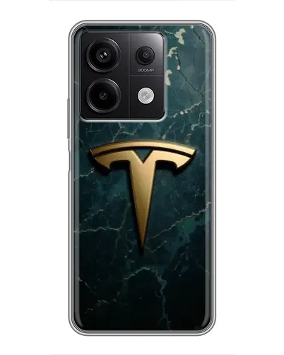 Чехол для Xiaomi Redmi Note 13 (5G) с картинкой «Мраморная Tesla Gold»