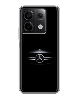 Чехол для Xiaomi Redmi Note 13 (5G) с картинкой «Mercedes — абстрактные линии»