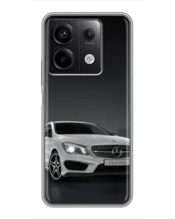 Чехол для Xiaomi Redmi Note 13 (5G) с картинкой «Mercedes AMG GT Silver»