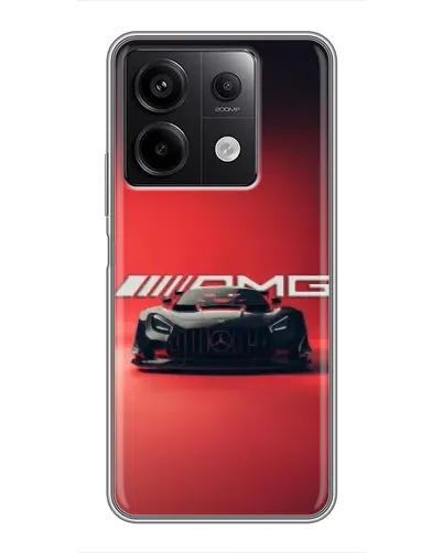 Чехол для Xiaomi Redmi Note 13 (5G) с картинкой «Mercedes AMG — красная линия»