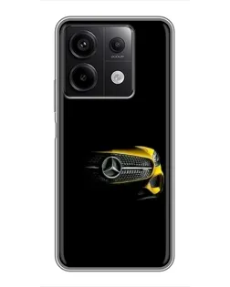 Чехол для Xiaomi Redmi Note 13 (5G) с картинкой «Mercedes — ретро стиль»
