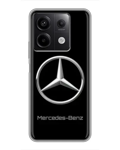Чехол для Xiaomi Redmi Note 13 (5G) с картинкой «Mercedes Silver Logo»